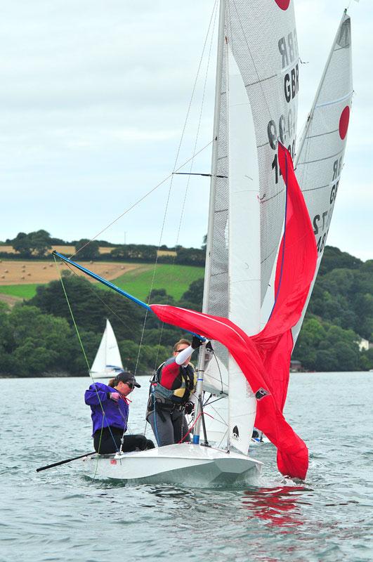 Fireball nationals at Restronguet day 1 photo copyright Lee Whitehead / www.photolounge.co.uk taken at Restronguet Sailing Club and featuring the Fireball class