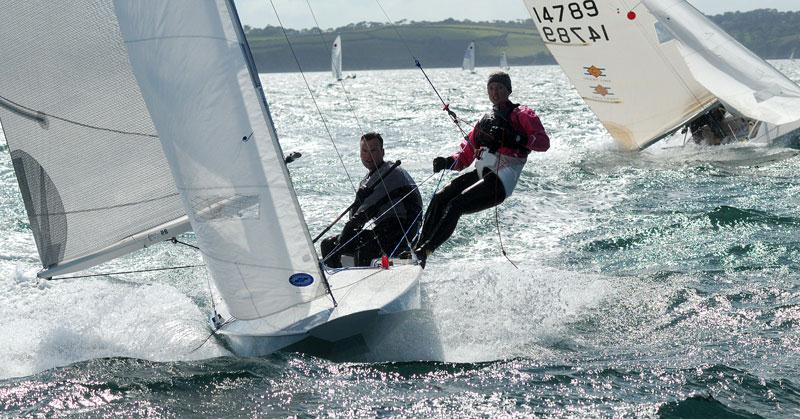 Fireball nationals at Restronguet day 2 photo copyright Lee Whitehead / www.photolounge.co.uk taken at Restronguet Sailing Club and featuring the Fireball class