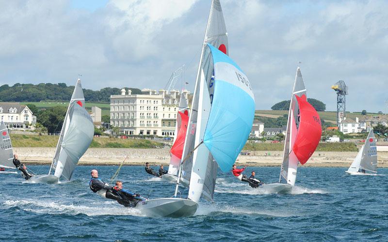 Fireball nationals at Restronguet day 2 photo copyright Lee Whitehead / www.photolounge.co.uk taken at Restronguet Sailing Club and featuring the Fireball class