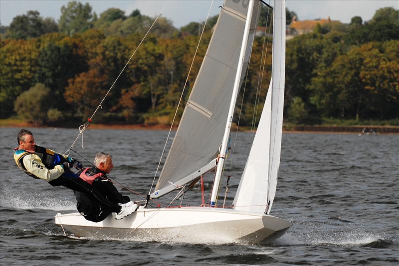 Colin and Derek Jarvis compete at Chew photo copyright Errol Edwards taken at Chew Valley Lake Sailing Club and featuring the Fireball class