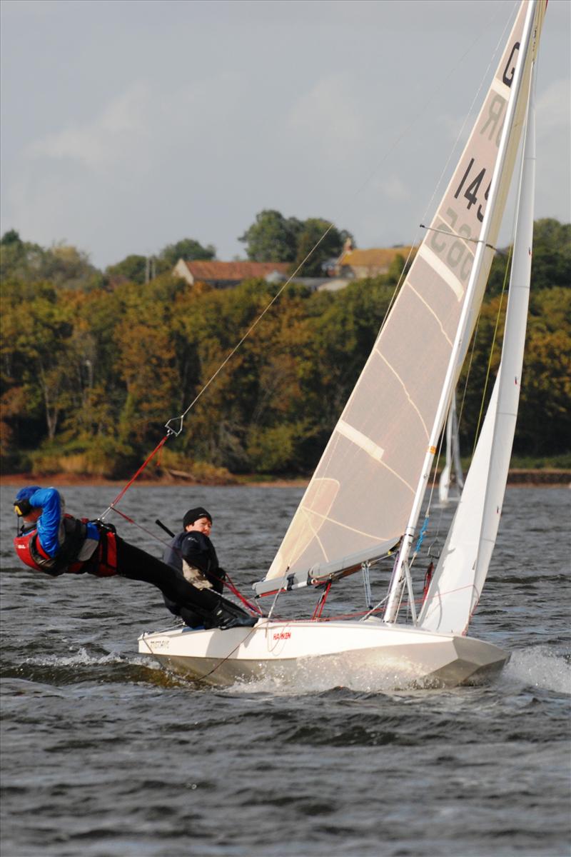 Elaine and Graham Slater compete at Chew photo copyright Errol Edwards taken at Chew Valley Lake Sailing Club and featuring the Fireball class