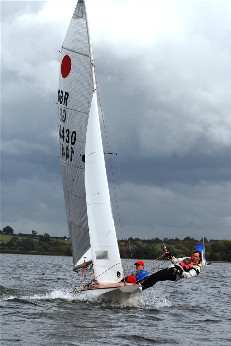 Hannah Showell and Barry Smith compete at Chew photo copyright Errol Edwards taken at Chew Valley Lake Sailing Club and featuring the Fireball class