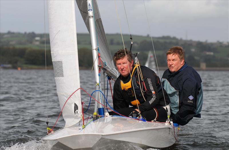 Peter Gifford and David Nash compete at Chew photo copyright Errol Edwards taken at Chew Valley Lake Sailing Club and featuring the Fireball class