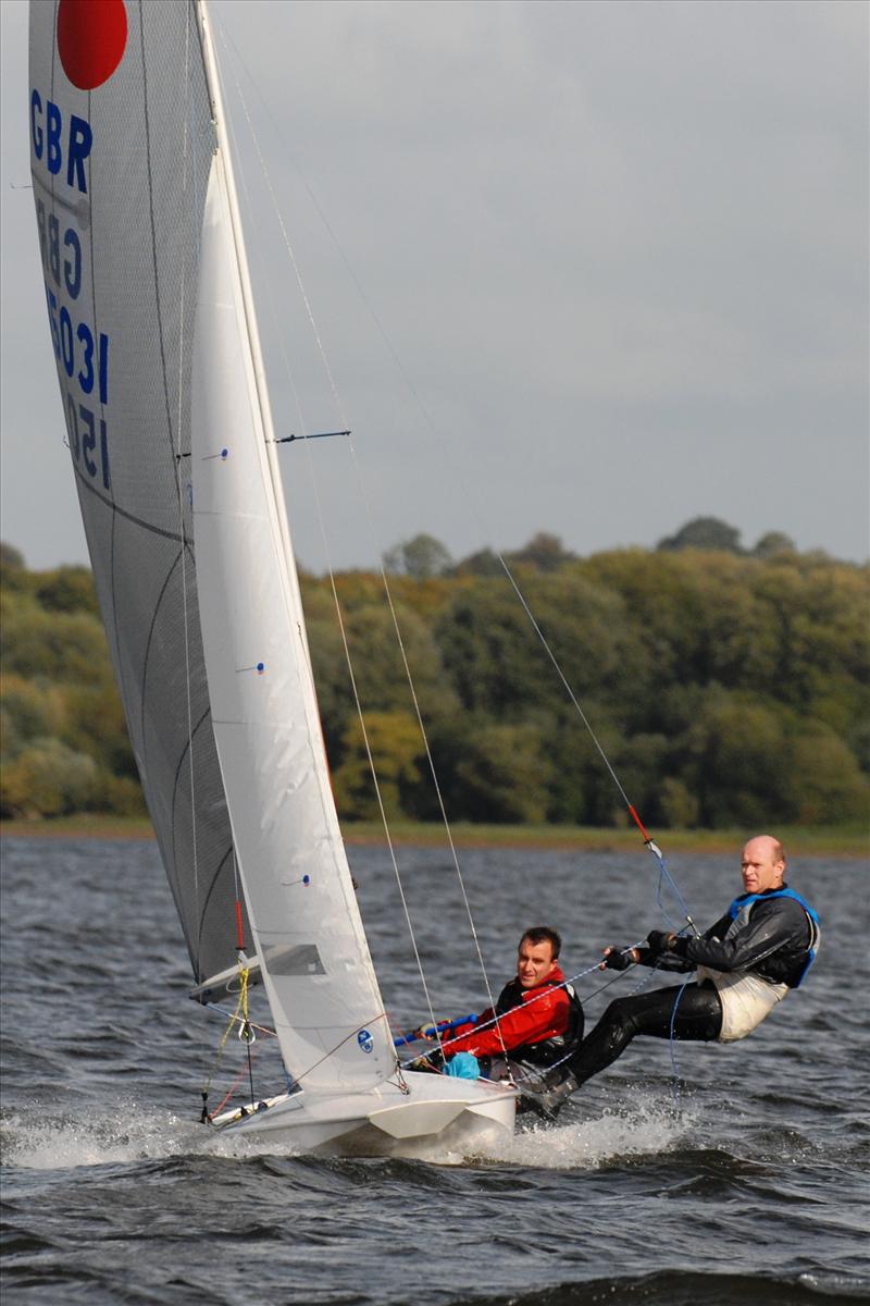 Simon Lomas-Clarke and Richard Anderton compete at Chew photo copyright Errol Edwards taken at Chew Valley Lake Sailing Club and featuring the Fireball class