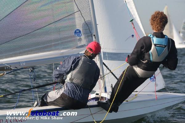 A crisp day for the Fireball Inland Championships photo copyright Mike Shaw / www.fotoboat.com taken at Draycote Water Sailing Club and featuring the Fireball class