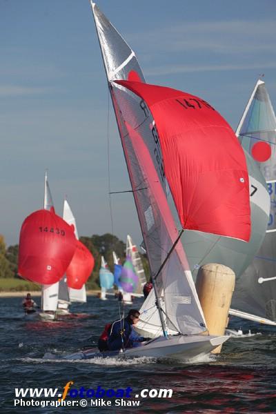 A crisp day for the Fireball Inland Championships photo copyright Mike Shaw / www.fotoboat.com taken at Draycote Water Sailing Club and featuring the Fireball class