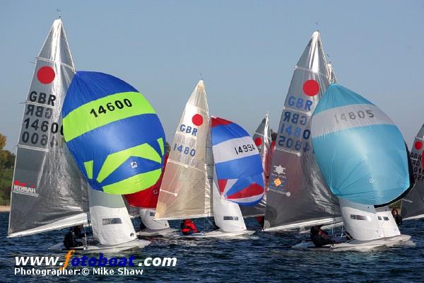 A crisp day for the Fireball Inland Championships photo copyright Mike Shaw / www.fotoboat.com taken at Draycote Water Sailing Club and featuring the Fireball class