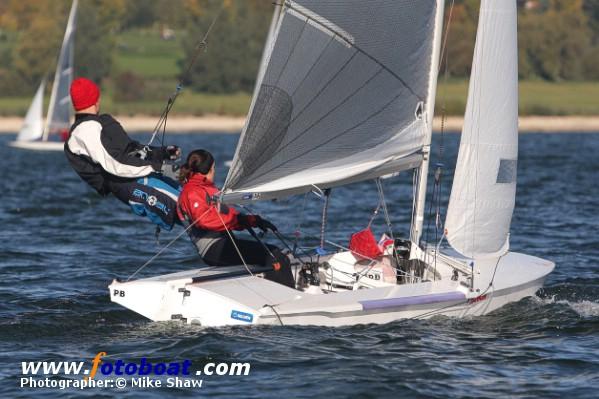 A crisp day for the Fireball Inland Championships photo copyright Mike Shaw / www.fotoboat.com taken at Draycote Water Sailing Club and featuring the Fireball class