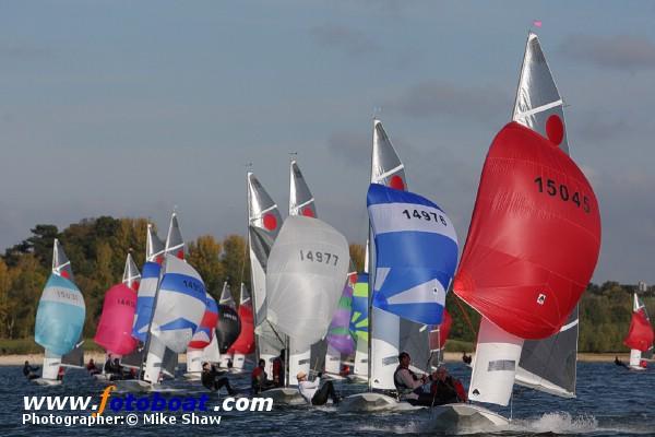 A crisp day for the Fireball Inland Championships photo copyright Mike Shaw / www.fotoboat.com taken at Draycote Water Sailing Club and featuring the Fireball class