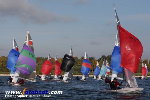 A crisp day for the Fireball Inland Championships photo copyright Mike Shaw / www.fotoboat.com taken at Draycote Water Sailing Club and featuring the Fireball class