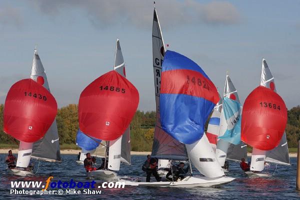 A crisp day for the Fireball Inland Championships photo copyright Mike Shaw / www.fotoboat.com taken at Draycote Water Sailing Club and featuring the Fireball class