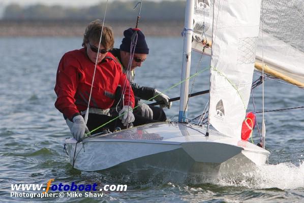 A crisp day for the Fireball Inland Championships photo copyright Mike Shaw / www.fotoboat.com taken at Draycote Water Sailing Club and featuring the Fireball class