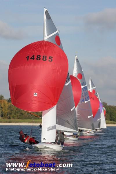 A crisp day for the Fireball Inland Championships photo copyright Mike Shaw / www.fotoboat.com taken at Draycote Water Sailing Club and featuring the Fireball class