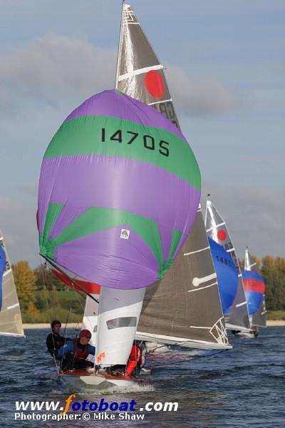 A crisp day for the Fireball Inland Championships photo copyright Mike Shaw / www.fotoboat.com taken at Draycote Water Sailing Club and featuring the Fireball class