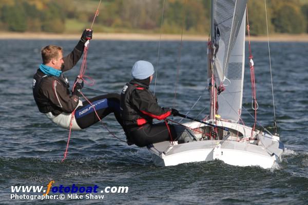 A crisp day for the Fireball Inland Championships photo copyright Mike Shaw / www.fotoboat.com taken at Draycote Water Sailing Club and featuring the Fireball class