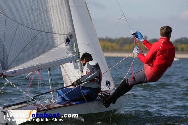 A crisp day for the Fireball Inland Championships photo copyright Mike Shaw / www.fotoboat.com taken at Draycote Water Sailing Club and featuring the Fireball class