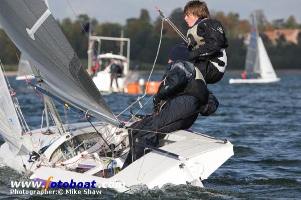 A crisp day for the Fireball Inland Championships photo copyright Mike Shaw / www.fotoboat.com taken at Draycote Water Sailing Club and featuring the Fireball class