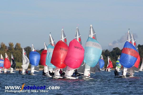 A crisp day for the Fireball Inland Championships photo copyright Mike Shaw / www.fotoboat.com taken at Draycote Water Sailing Club and featuring the Fireball class