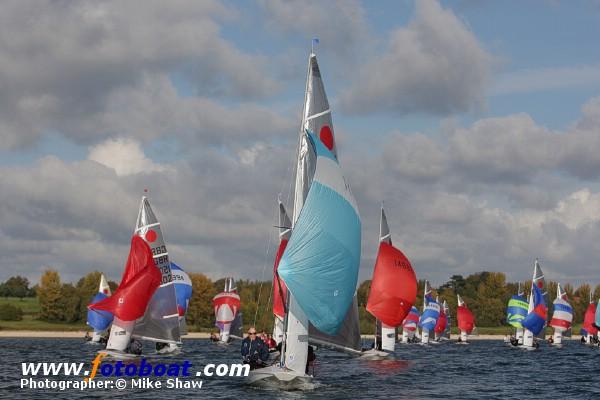 A crisp day for the Fireball Inland Championships photo copyright Mike Shaw / www.fotoboat.com taken at Draycote Water Sailing Club and featuring the Fireball class