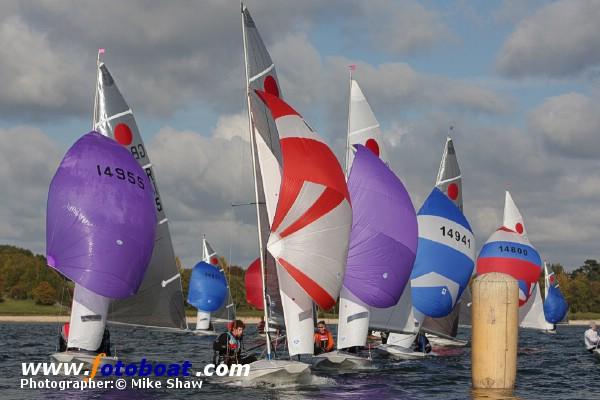 A crisp day for the Fireball Inland Championships photo copyright Mike Shaw / www.fotoboat.com taken at Draycote Water Sailing Club and featuring the Fireball class