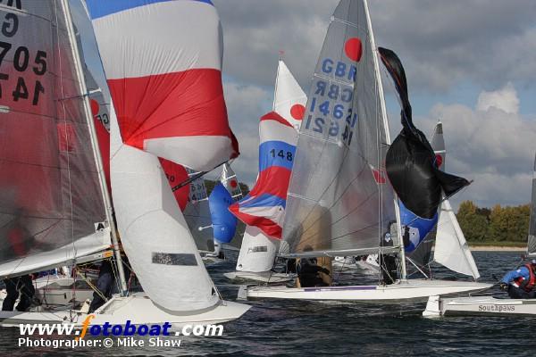 A crisp day for the Fireball Inland Championships photo copyright Mike Shaw / www.fotoboat.com taken at Draycote Water Sailing Club and featuring the Fireball class