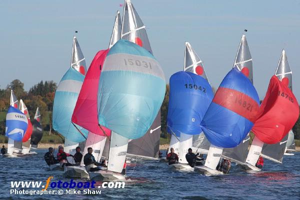 A crisp day for the Fireball Inland Championships photo copyright Mike Shaw / www.fotoboat.com taken at Draycote Water Sailing Club and featuring the Fireball class