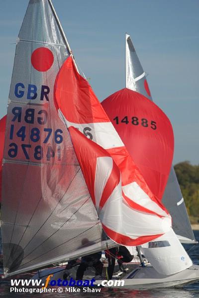 A crisp day for the Fireball Inland Championships photo copyright Mike Shaw / www.fotoboat.com taken at Draycote Water Sailing Club and featuring the Fireball class