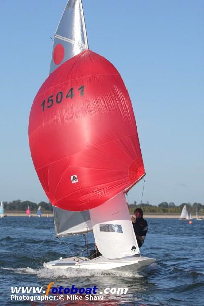 Winners at the Fireball Inland Championships photo copyright Mike Shaw / www.fotoboat.com taken at Draycote Water Sailing Club and featuring the Fireball class