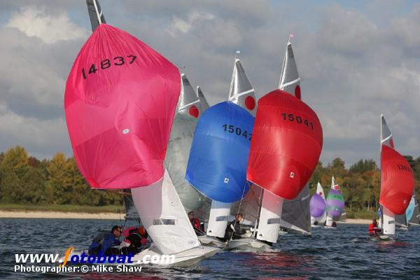 Winners at the Fireball Inland Championships photo copyright Mike Shaw / www.fotoboat.com taken at Draycote Water Sailing Club and featuring the Fireball class