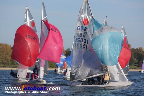 Winners at the Fireball Inland Championships photo copyright Mike Shaw / www.fotoboat.com taken at Draycote Water Sailing Club and featuring the Fireball class