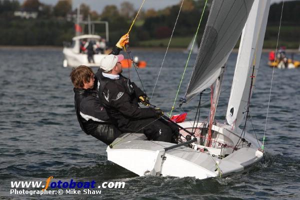 Winners at the Fireball Inland Championships photo copyright Mike Shaw / www.fotoboat.com taken at Draycote Water Sailing Club and featuring the Fireball class