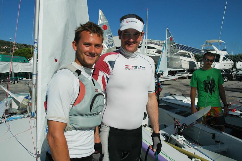 Matt Burge and Richard Wagstaff finish 3rd at the Fireball World Championships at Portoroz, Slovenia photo copyright Jakica Jesih taken at GoSAILING and featuring the Fireball class