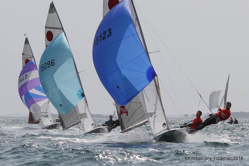 Final day of the Gul Fireball Worlds at Carnac photo copyright Urs Kueblis taken at Yacht Club de Carnac and featuring the Fireball class