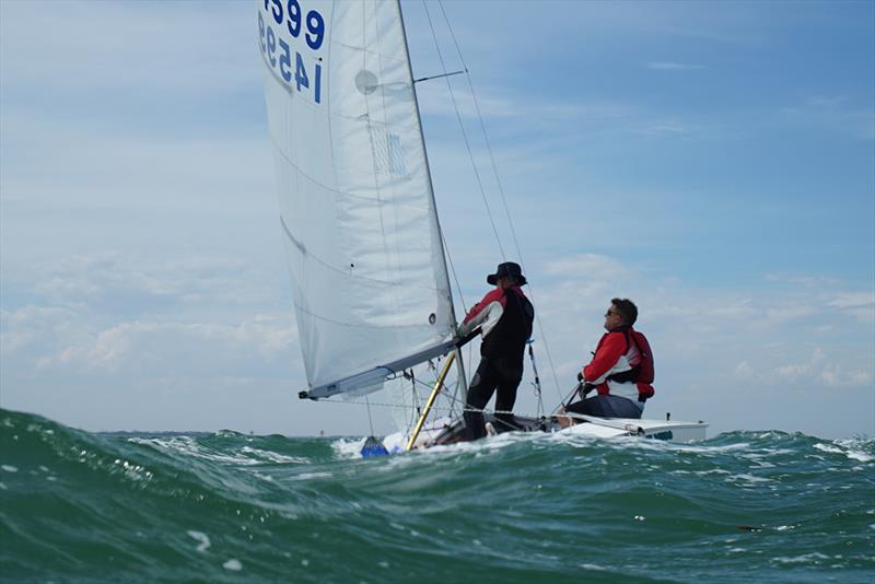 The racing has been close throughout the Fireball Nationals in Geelong photo copyright Jordan Roberts taken at Royal Geelong Yacht Club and featuring the Fireball class