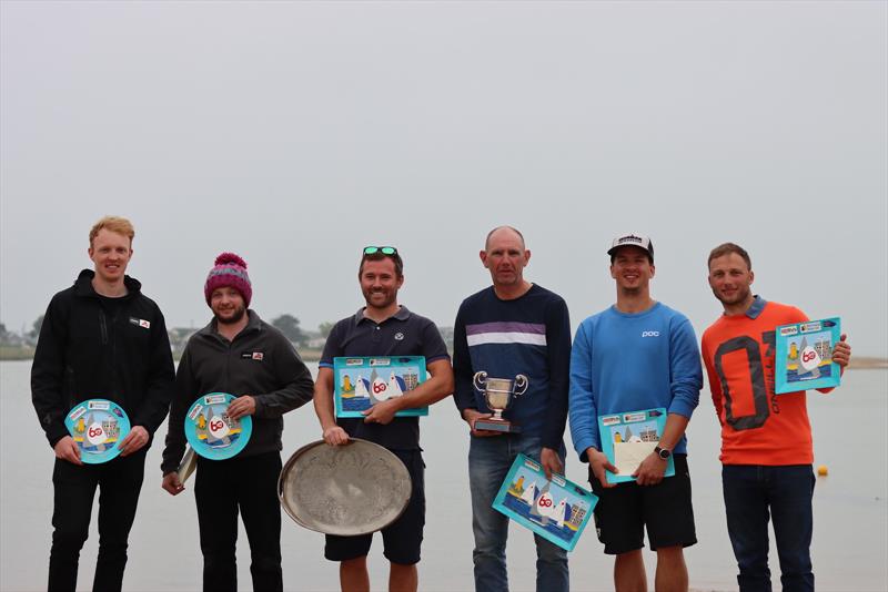 Gul Fireball Nationals at Brightlingsea podium: (l-r) Oliver Davenport, Oliver Marsh, Tom Gillard, Andy Thompson, Simon Foskett & Peter Gray - photo © William Stacey