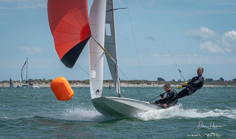 Dave Wade and Vyv Townend win the Seldén Fireball 60th Anniversary Celebration at HISC photo copyright Peter Hickson taken at Hayling Island Sailing Club and featuring the Fireball class