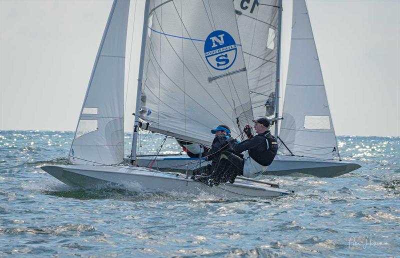 Hayling Island Fireball Open photo copyright Peter Hickson taken at Hayling Island Sailing Club and featuring the Fireball class