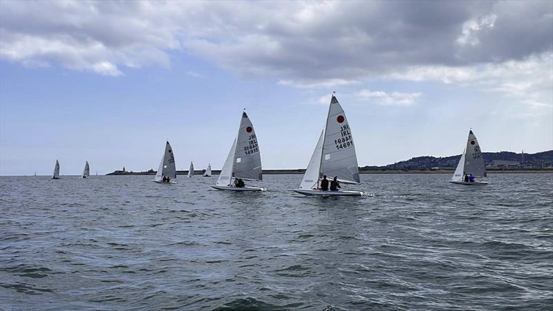 Racing in Seapoint Bay on Sunday in light airs during the Fireball Open at Dun Laoghaire - photo © Thomas Chaix