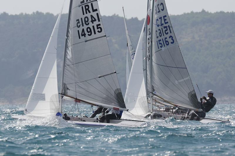 Fireball Europeans at Portorož, Slovenia Day 5 photo copyright Urs Hardi taken at Jadralni Klub Pirat and featuring the Fireball class