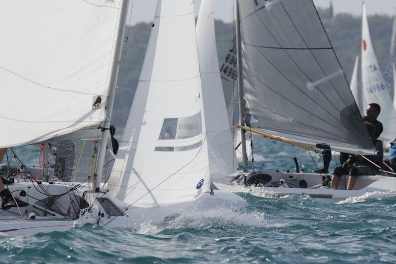 Fireball Europeans at Portorož, Slovenia Day 5 photo copyright Urs Hardi taken at Jadralni Klub Pirat and featuring the Fireball class