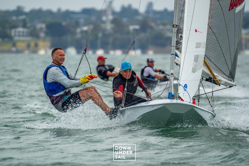 DJ Edwards and Vyv Townend - 2nd - Fireball Worlds at Geelong day 6 photo copyright Alex Dare, Down Under Sail taken at Royal Geelong Yacht Club and featuring the Fireball class