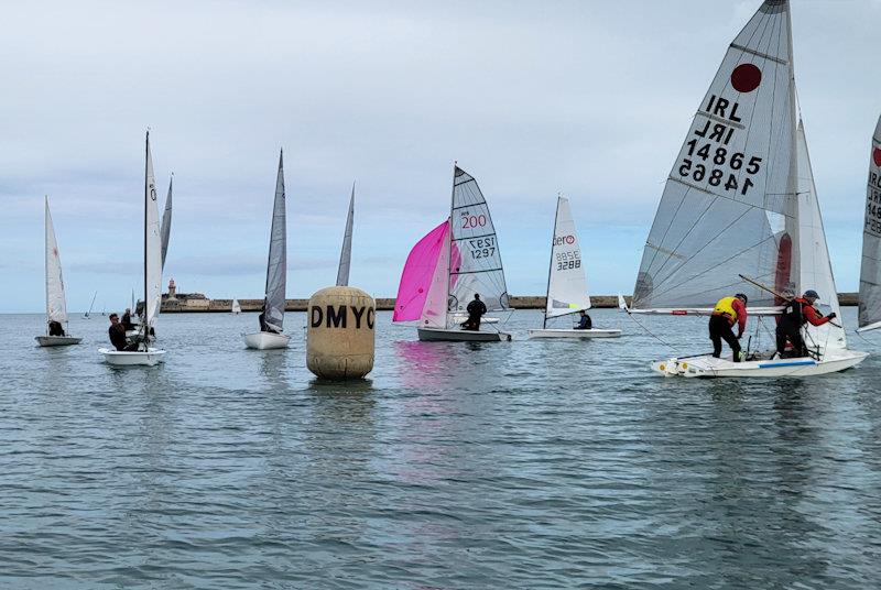 Race 1 of the final day - Viking Marine DMYC Frostbites series 2 concludes photo copyright Ian Cutliffe taken at Dun Laoghaire Motor Yacht Club and featuring the Fireball class