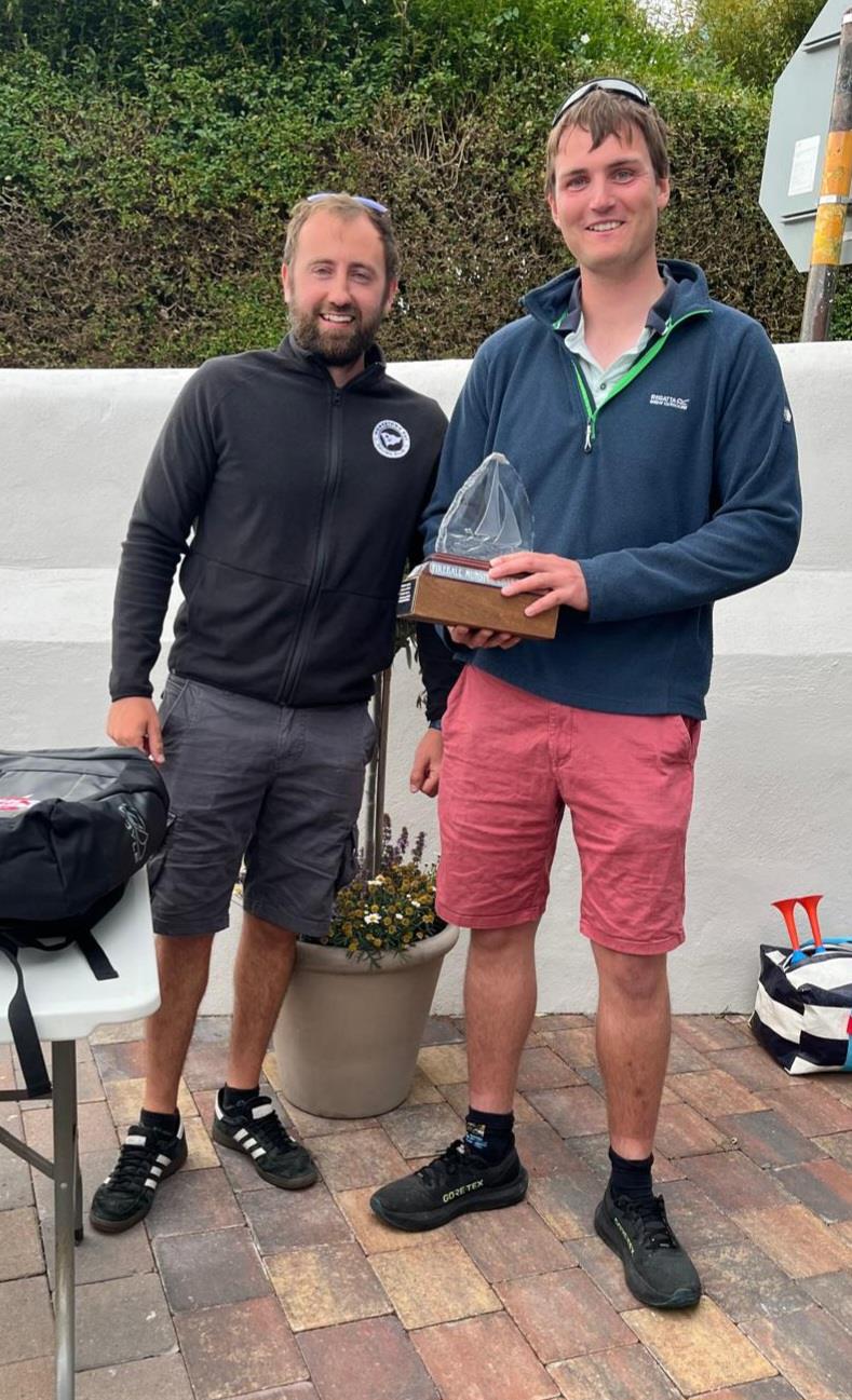 MBSC commodore Richie Harrington with Daniel Thompson, overall winner of the Fireball Munster Championship 2025 - photo © Stephen Oram
