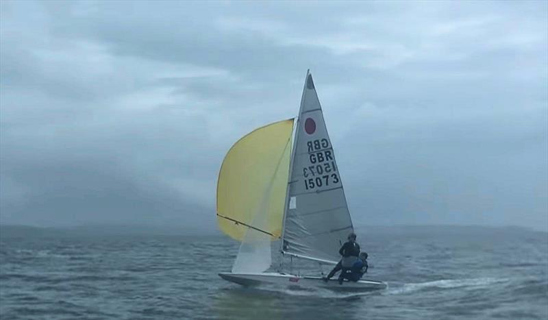 Joe and Tim down the reach during the Fireball Nationals at Looe - photo © Looe Sailing Club