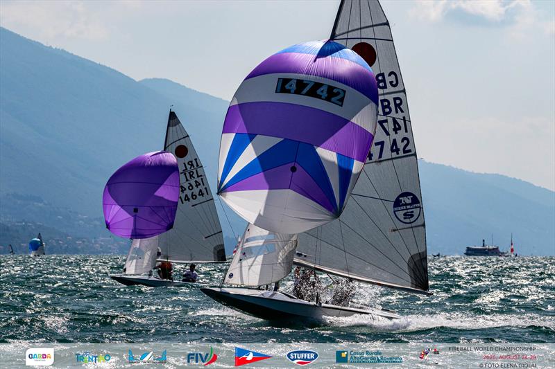 2025 Fireball World Championship day 3 photo copyright Elena Giolai taken at Circolo Vela Arco and featuring the Fireball class