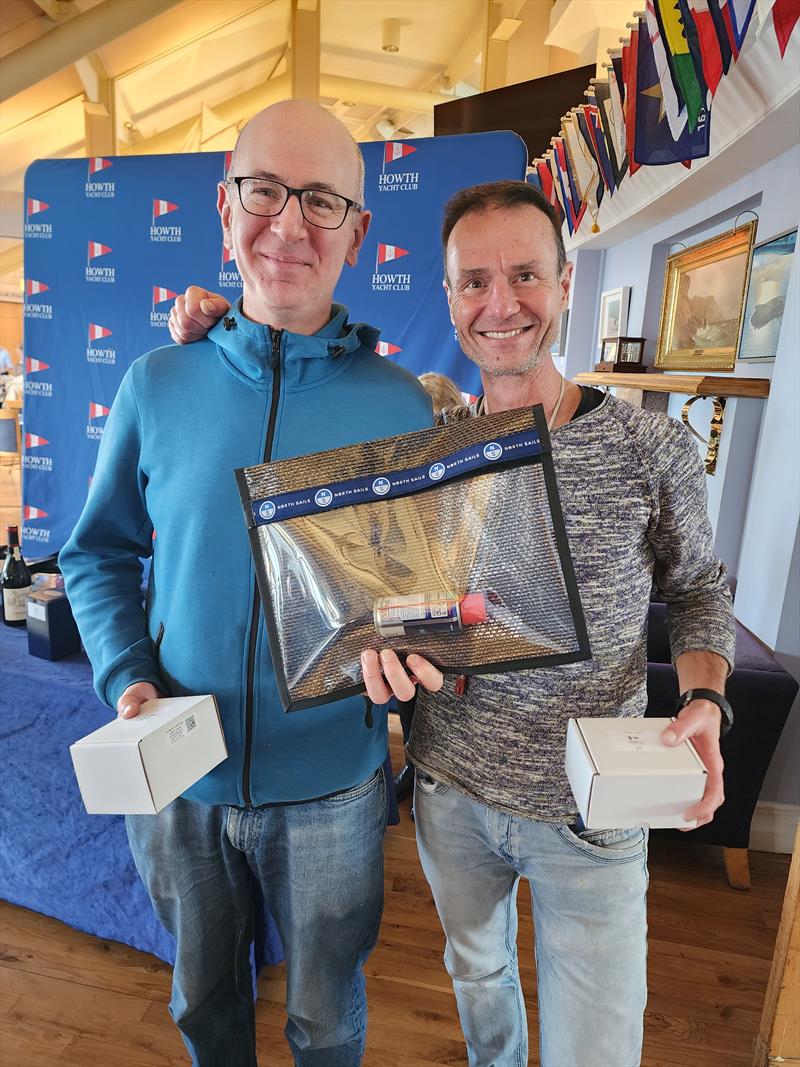 Irish Fireball End of Season Championship at Howth - Pat McGoldrick & Paul ter Horst, second in the Silver fleet photo copyright Frank Miller taken at Howth Yacht Club and featuring the Fireball class