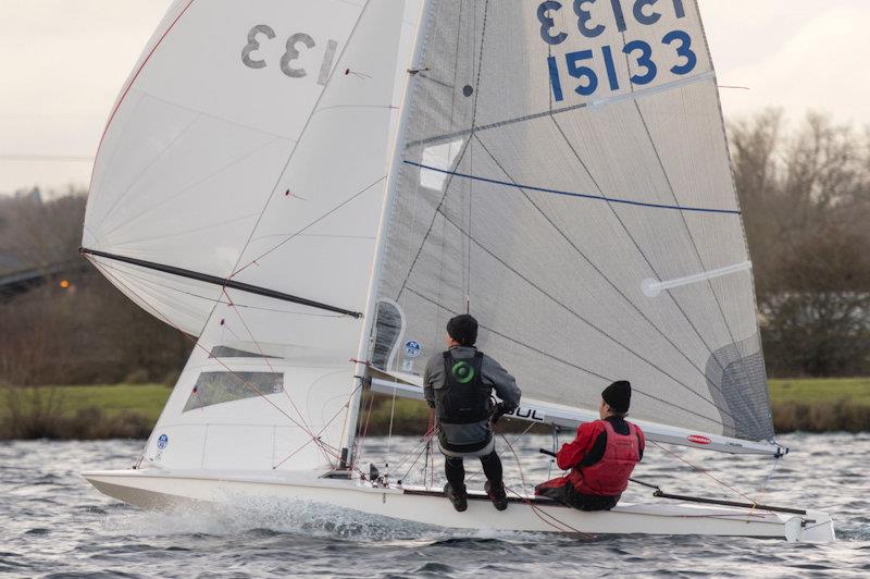 Overal winners, Kevin Hope and Andy Stewart, at Notts County Sailing Club County Cooler photo copyright David Eberlin taken at Notts County Sailing Club and featuring the Fireball class