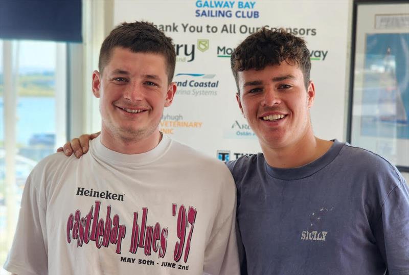 Second overall, David Evans and William Draper - Fireball Ulster Championship at Galway Bay - photo © Frank Miller