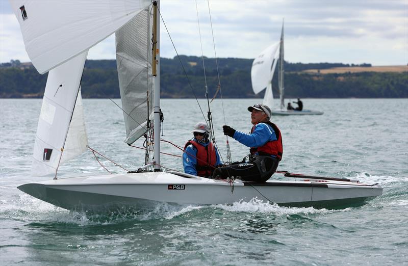 Heather Macfarlane and Chris Payne on Day 2 of the 2026 Fireball World Championship at the Royal Torbay Yacht Club - photo © Mark Jardine