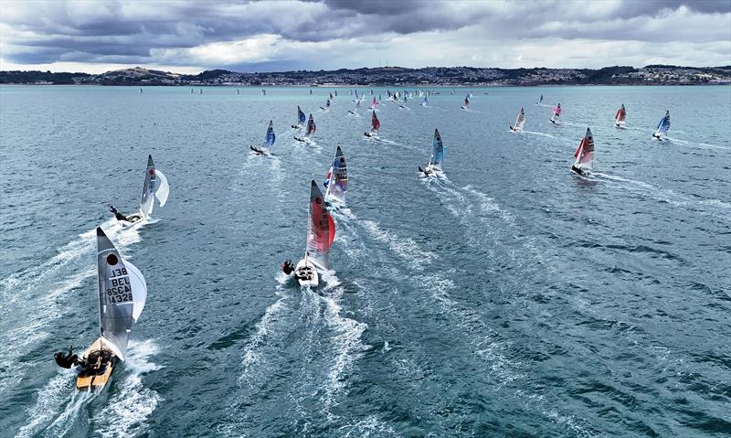 The second reach on Day 4 of the 2026 Fireball World Championship at the Royal Torbay Yacht Club - photo © Mark Jardine